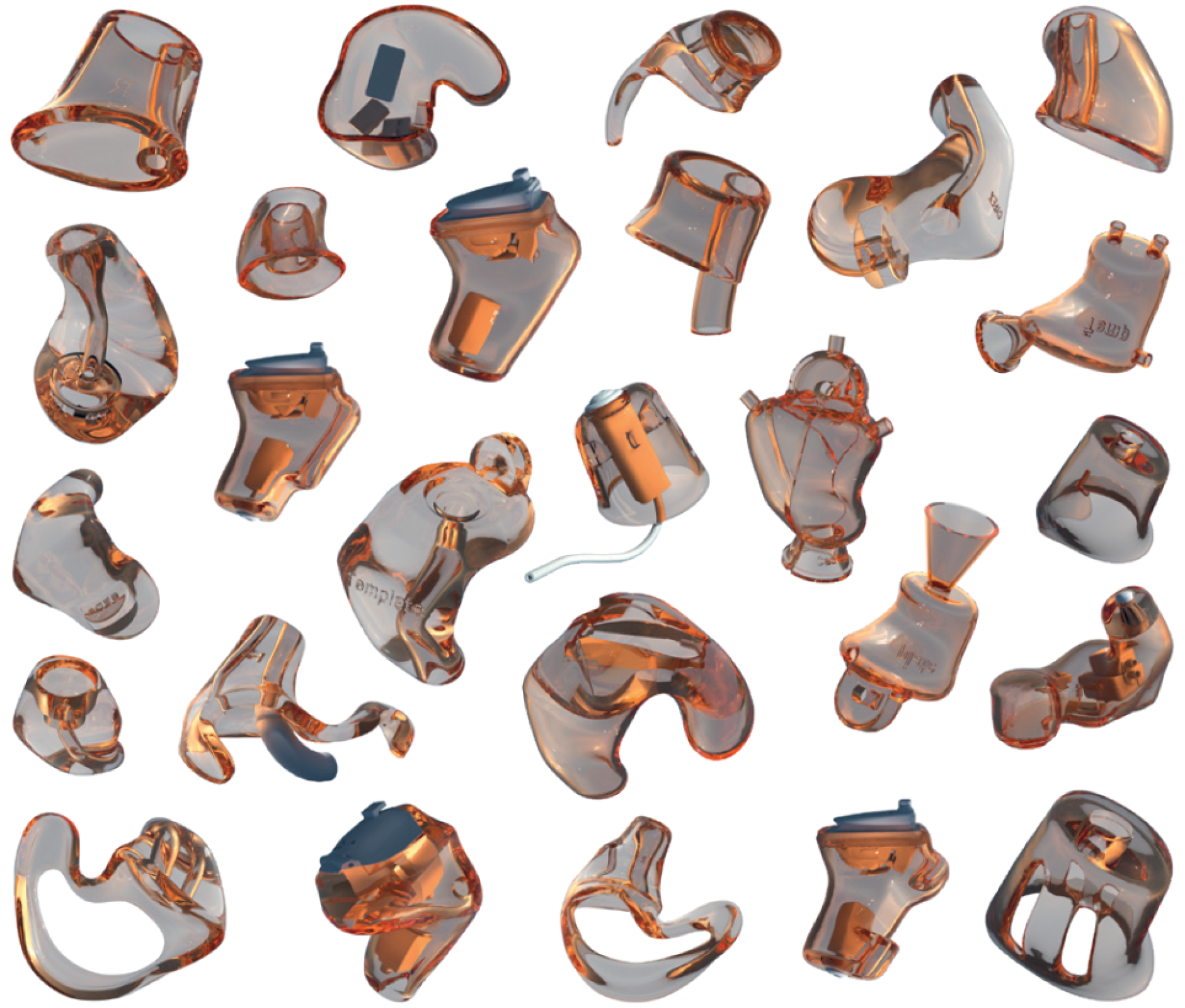 All earmold styles with one license